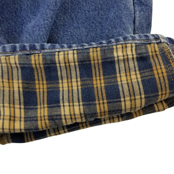 L.L. Bean Flannel Lined Comfort Waist Mens Jeans Size 40 X 29 100% Cotton - Picture 6 of 8